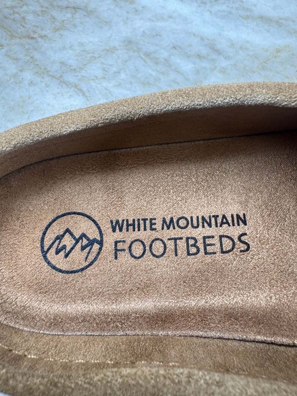NWOT White Mountain Bueno Suede Buckle Clogs Tan Slip On Mules Womens Size 7M - Picture 6 of 11